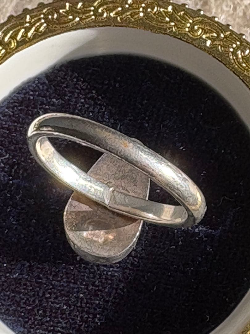 セール オーストラリア産 ボルダーオパール シルバーリング 海中 13.5号