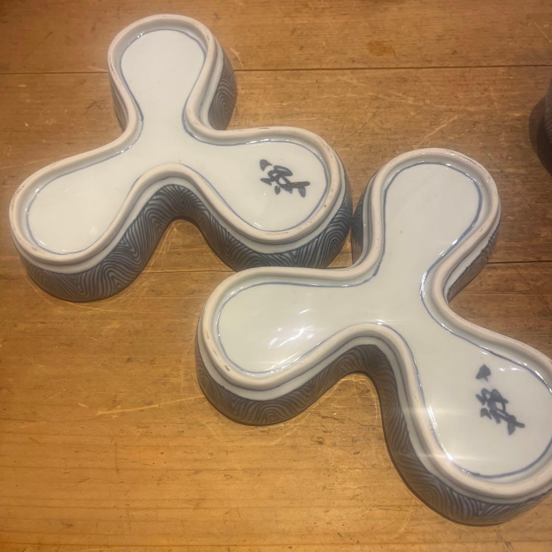 シ*ロ様 廣野俊彦　　染付皿　　　5客