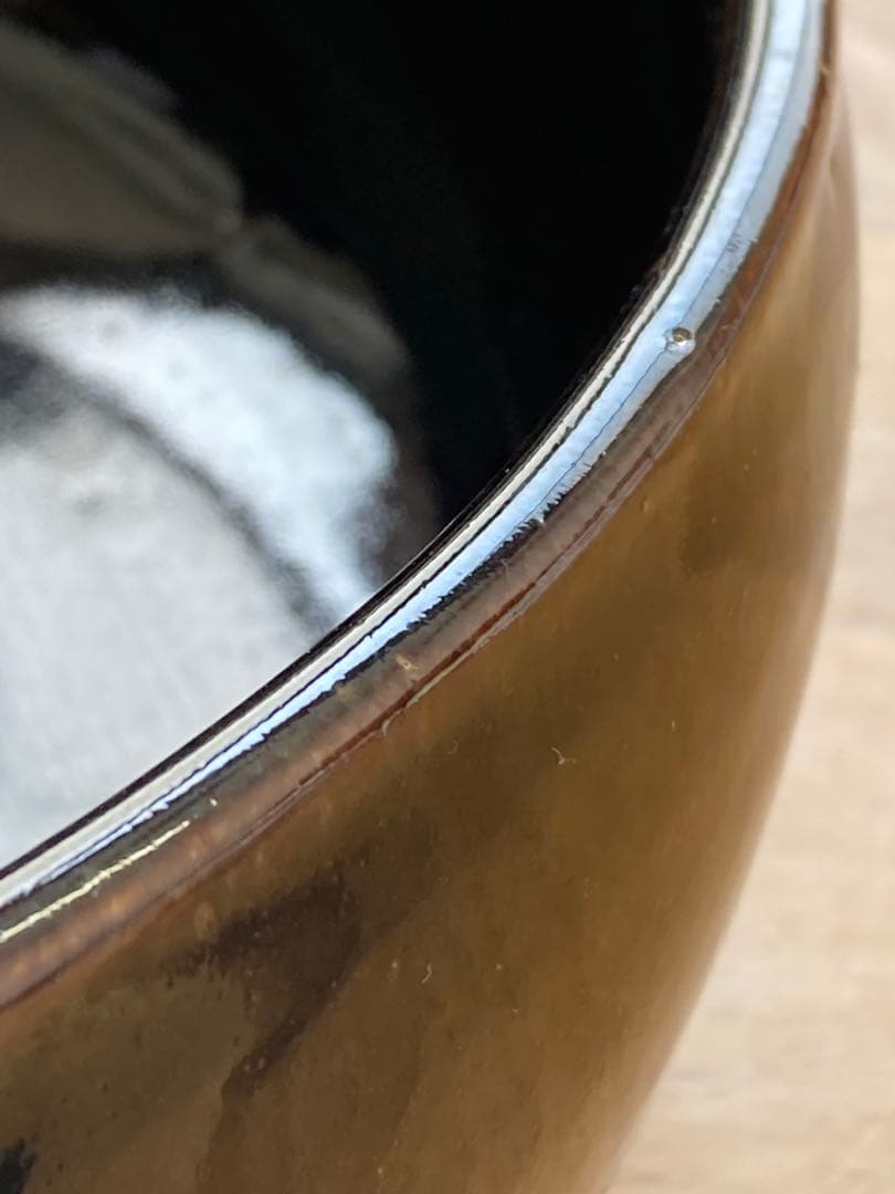 値下げ！未使用！鳥取民藝　中井窯　深鉢　染め分け大皿　24cm 飾り皿　牛ノ戸焼