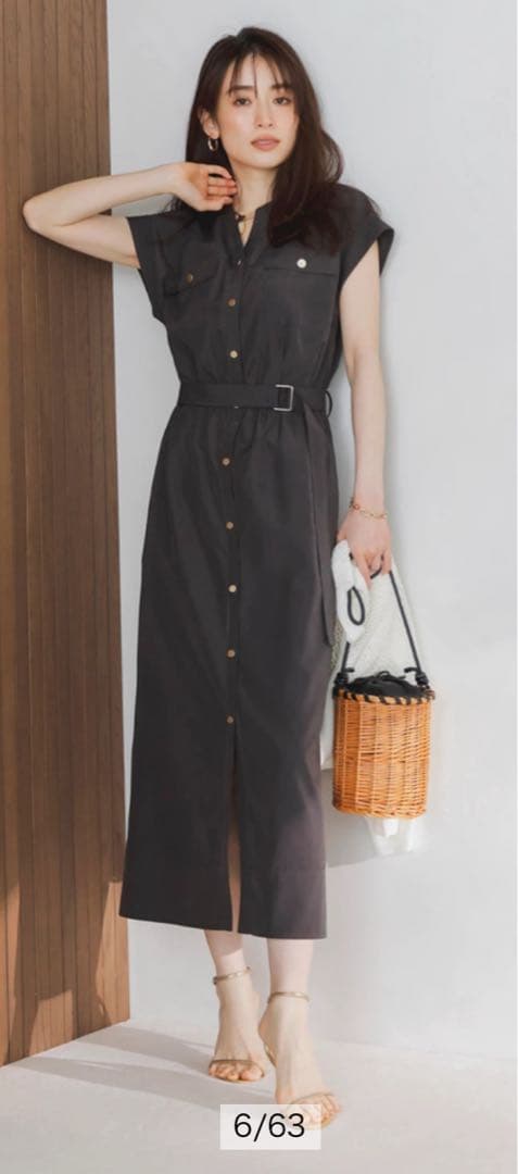 美品❣️アプワイザリッシェ　金釦ワークワンピース