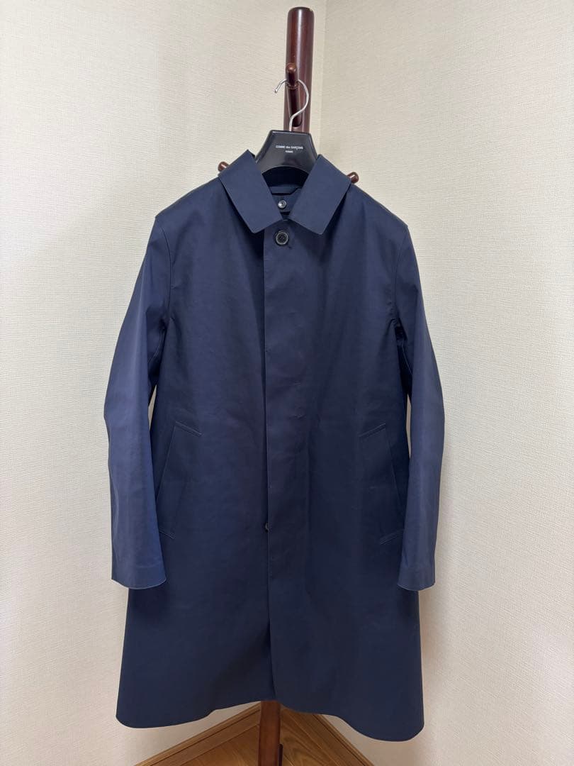しゅん マッキントッシュ ゴム引きコート ネイビー 40
