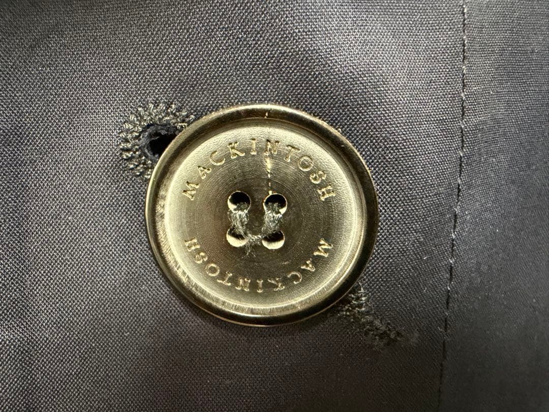 しゅん マッキントッシュ ゴム引きコート ネイビー 40