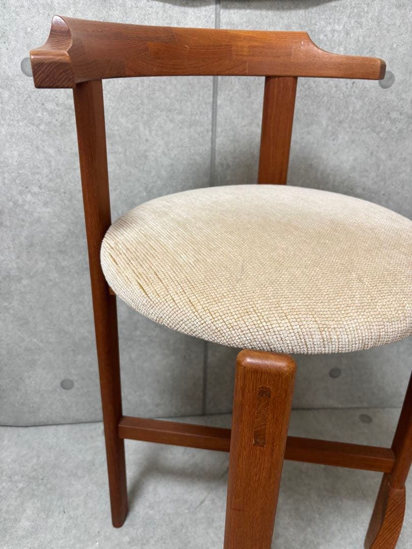 無垢材　回転　カウンターチェア