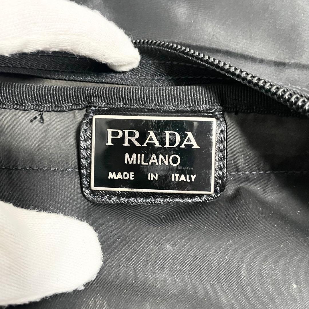 プラダ 三角プレート 金具 ボストンバッグ トラベルバッグ 黒 大容量 多機能