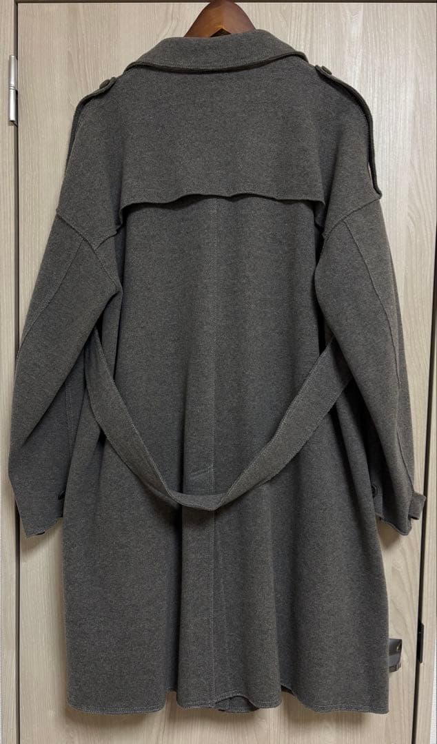 share spirit homme グレー ダブルブレスト トレンチコート