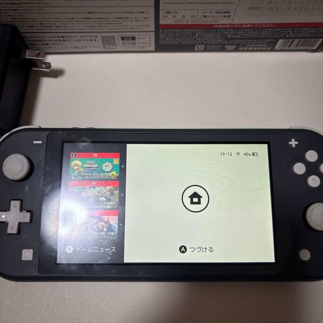 Switchライト　グレー　動作確認済み