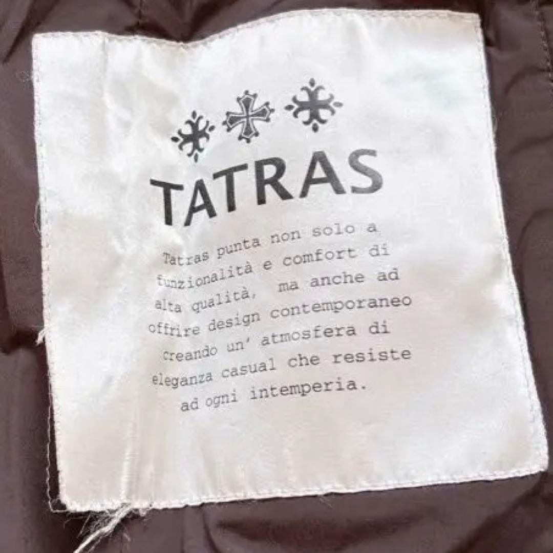 お得✨TATRAS アゴーニャ　女優襟　ベルト付　ダウンコート　ブラウン S