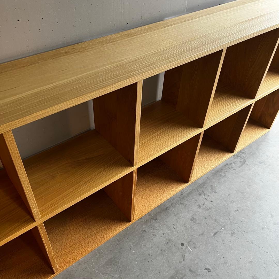 Hawk★無印スタッキングシェルフセット・５段×３列オーク材 チェスト他付