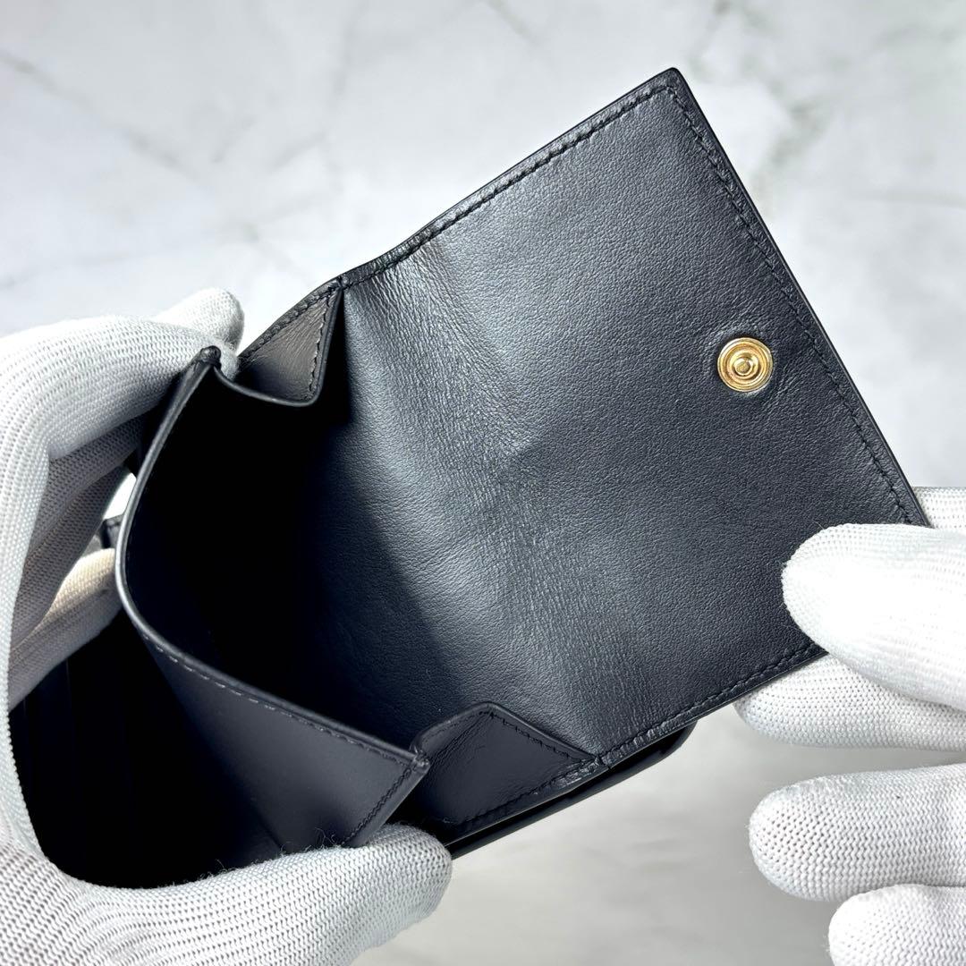 CELINE セリーヌ　トリオンフ　カーフスキン　三つ折り　財布　ミニ財布