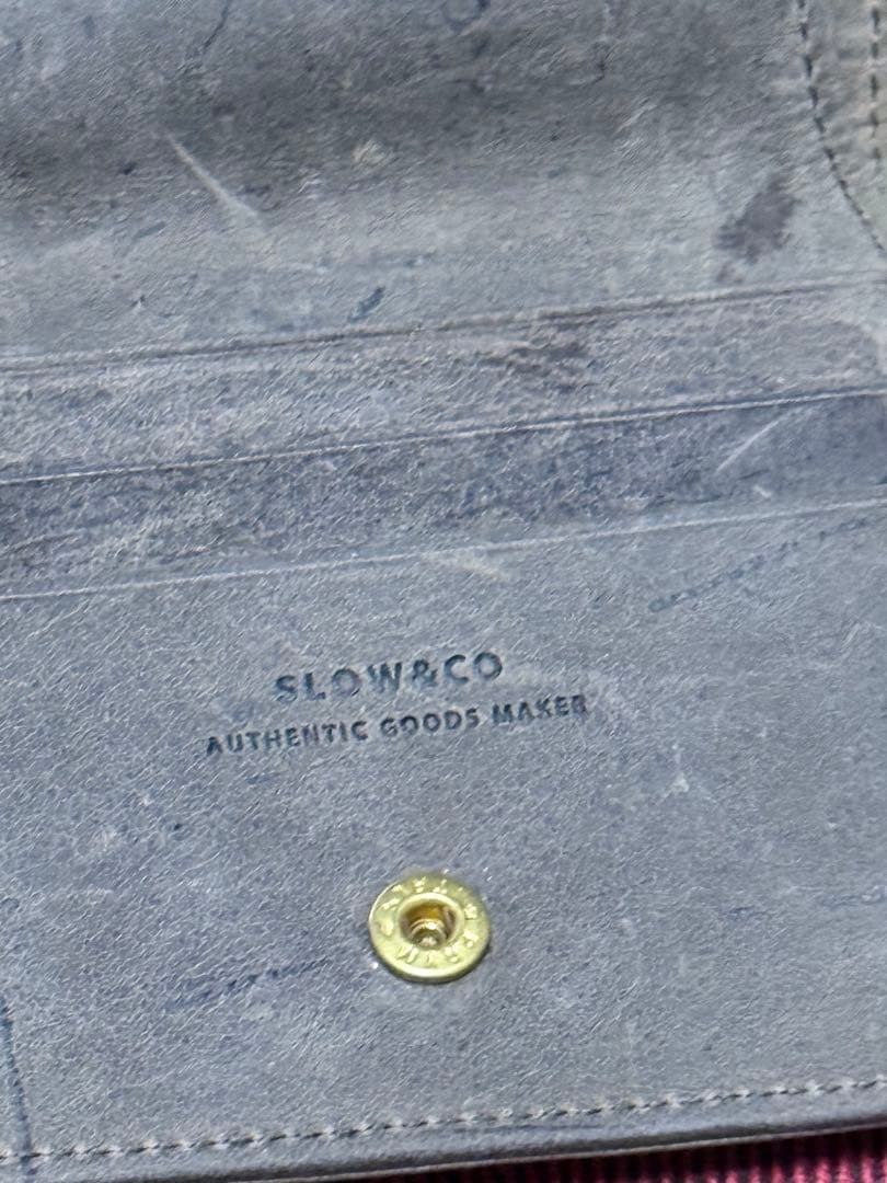 『最終値下げ』SLOW&CO 二つ折り財布 がま口　クーズー