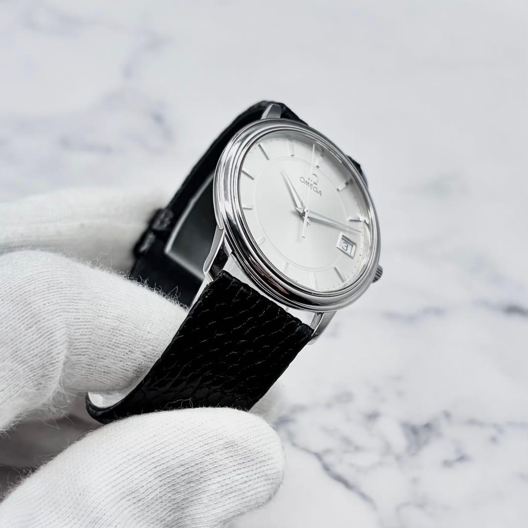 【美麗／OH済】オメガ デ・ヴィル プレステージ デイト 4810.31.01