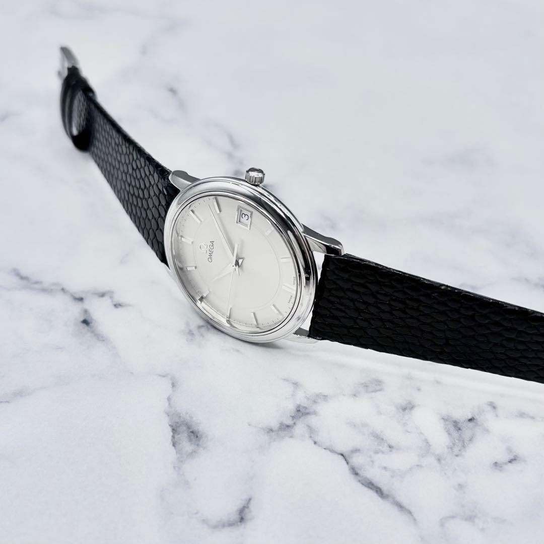 【美麗／OH済】オメガ デ・ヴィル プレステージ デイト 4810.31.01