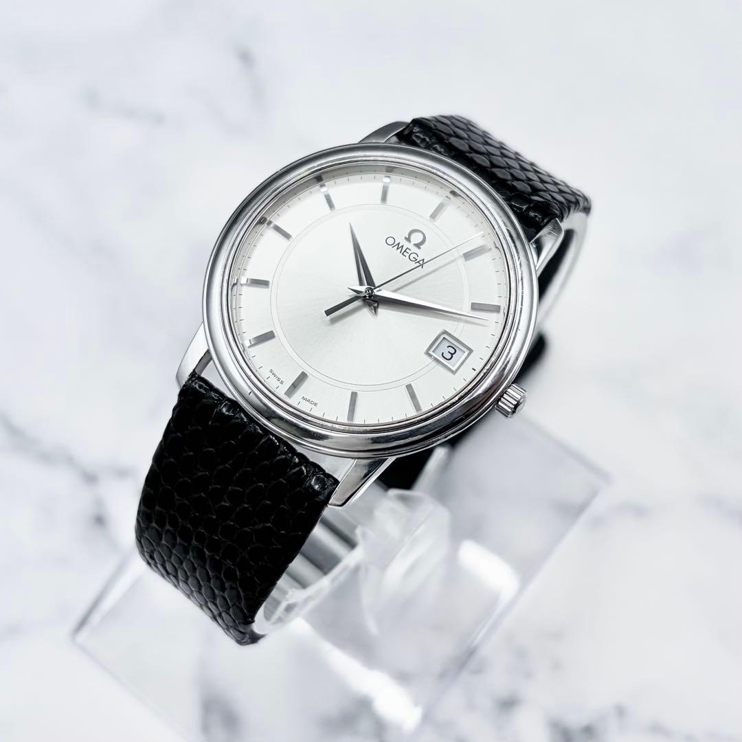 【美麗／OH済】オメガ デ・ヴィル プレステージ デイト 4810.31.01