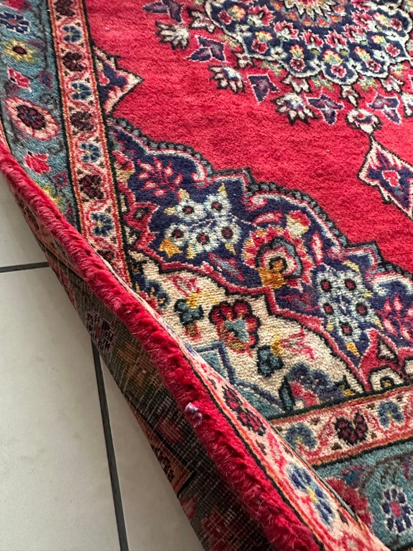 152×99 ヴィンテージラグ　手織ラグ