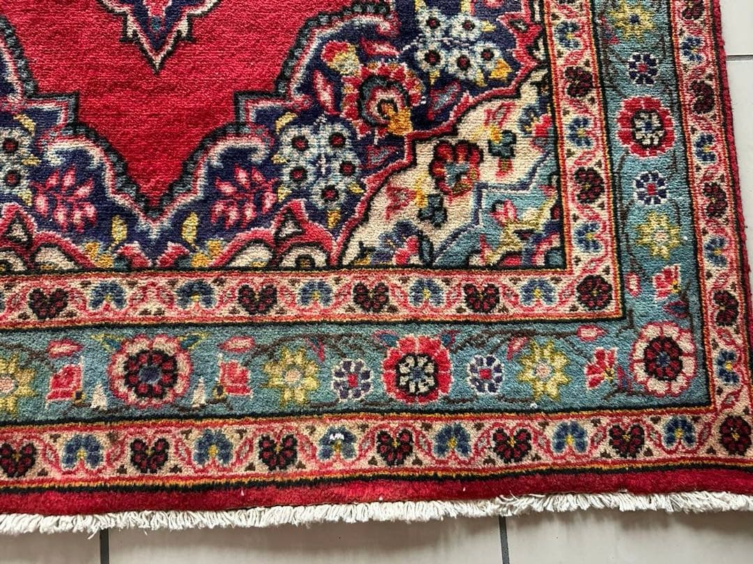 152×99 ヴィンテージラグ　手織ラグ