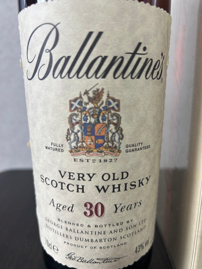 【未開栓】バランタイン30年ベリーオールド
