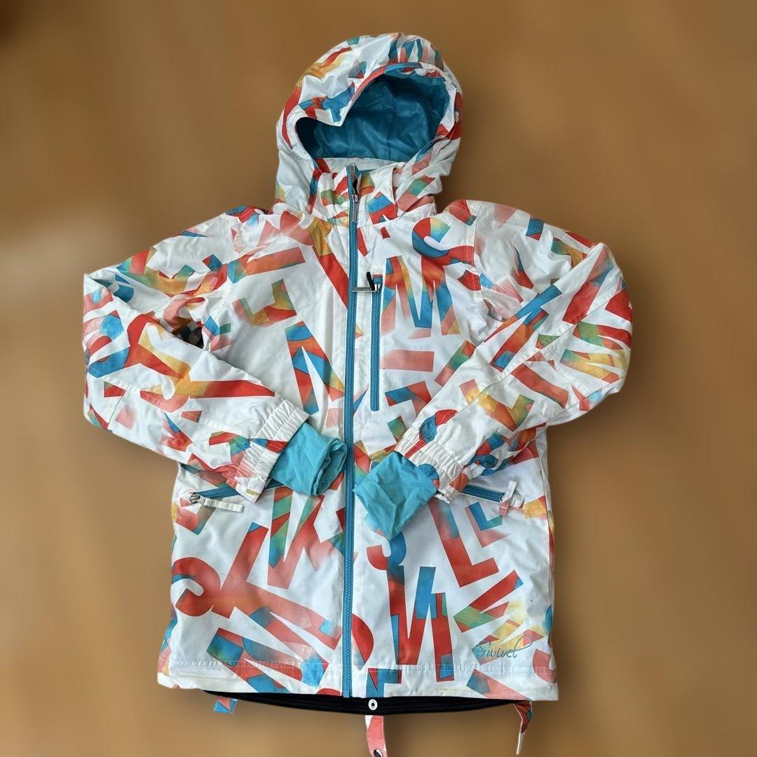 スノーボードウェアセット（ホワイト/ピンク）