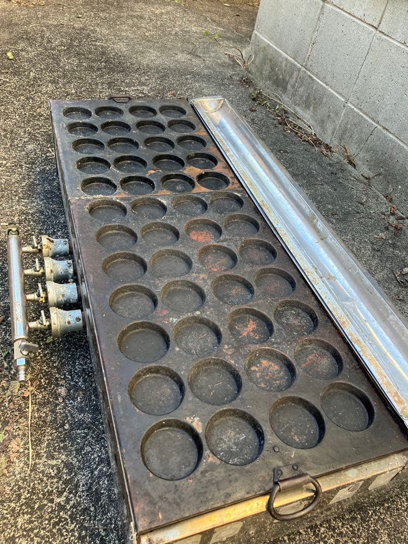 今川焼き鉄板付き　大型焼き台