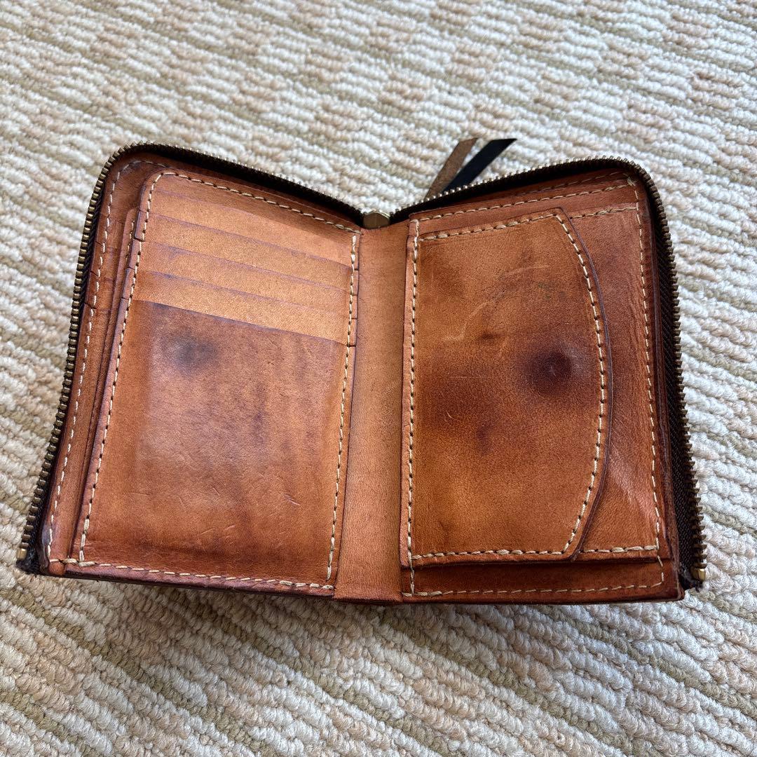 Ryu 二つ折り財布 赤