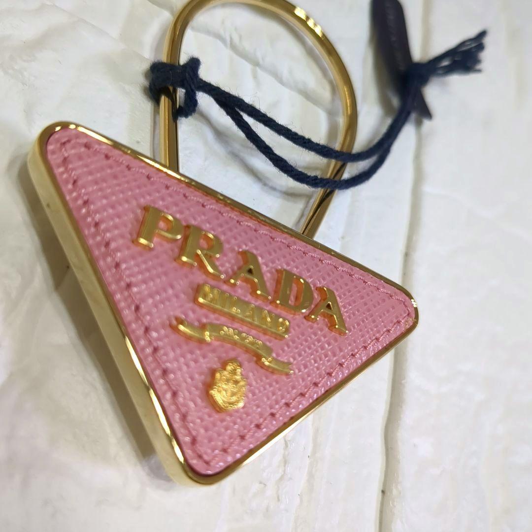 プラダ キーリング キーホルダー サフィアーノ レディース PRADA ピンク