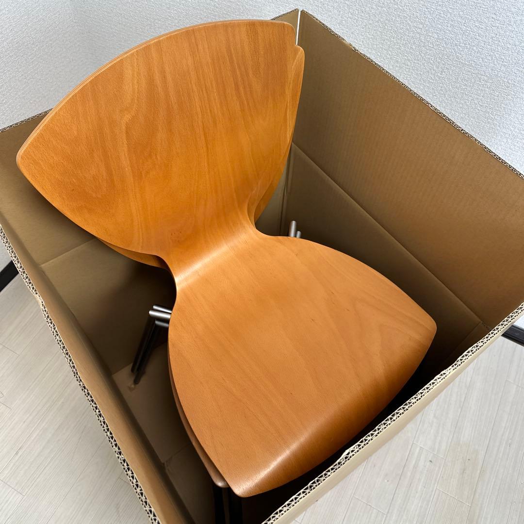 ダネルカ スタッキングチェア ダイニングチェア デンマーク製 4脚セット i1※