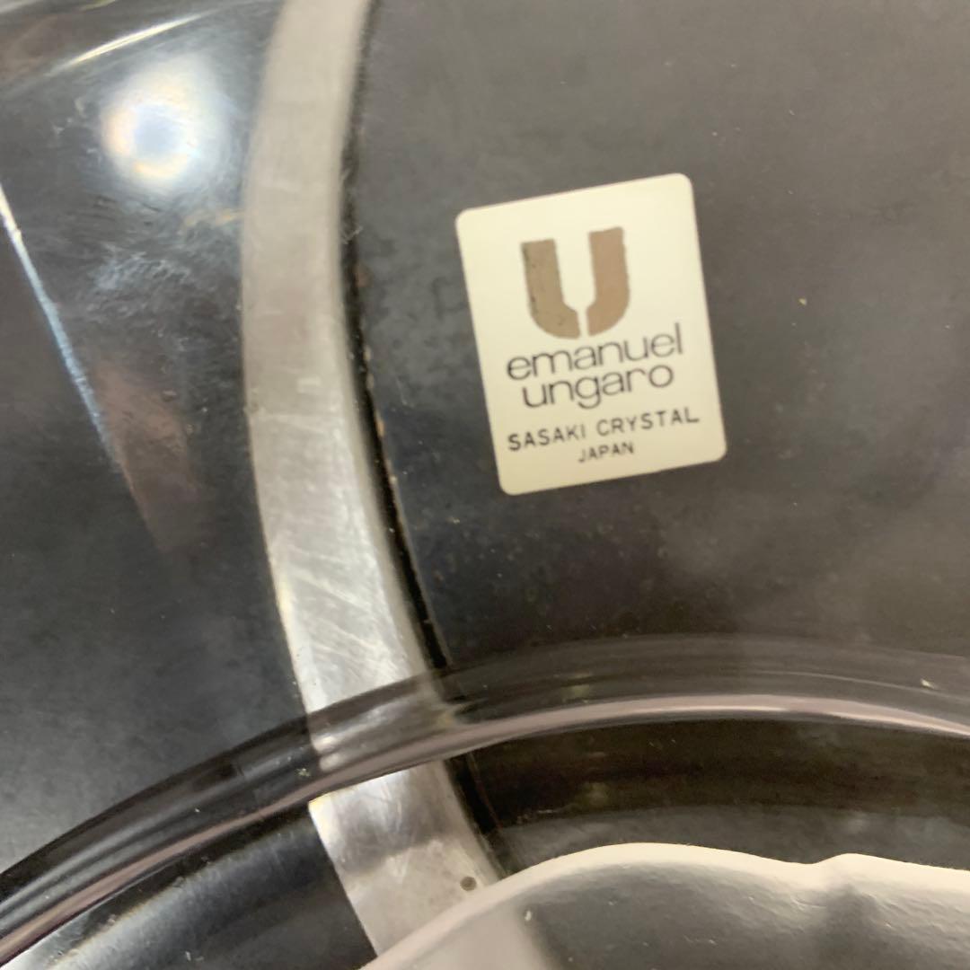 【中古】Emanuel Ungaro クリスタル八角形皿18-421