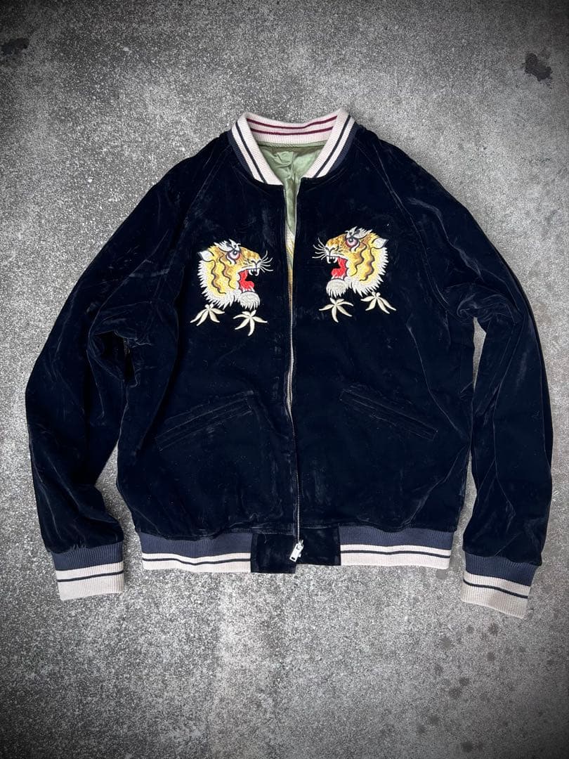 5日22時まで限定価格！ 希少Mサイズ　50年代別珍A.B面ビンテージスカジャン