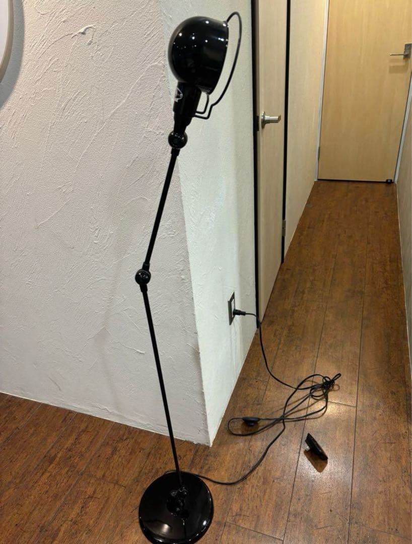 1950 ジェルデ　ブラック フロアスタンド ランプ