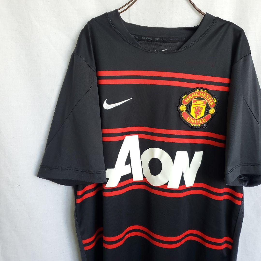 NIKE ナイキ マンチェスターユナイテッド ユニフォーム AON 赤ストライプ