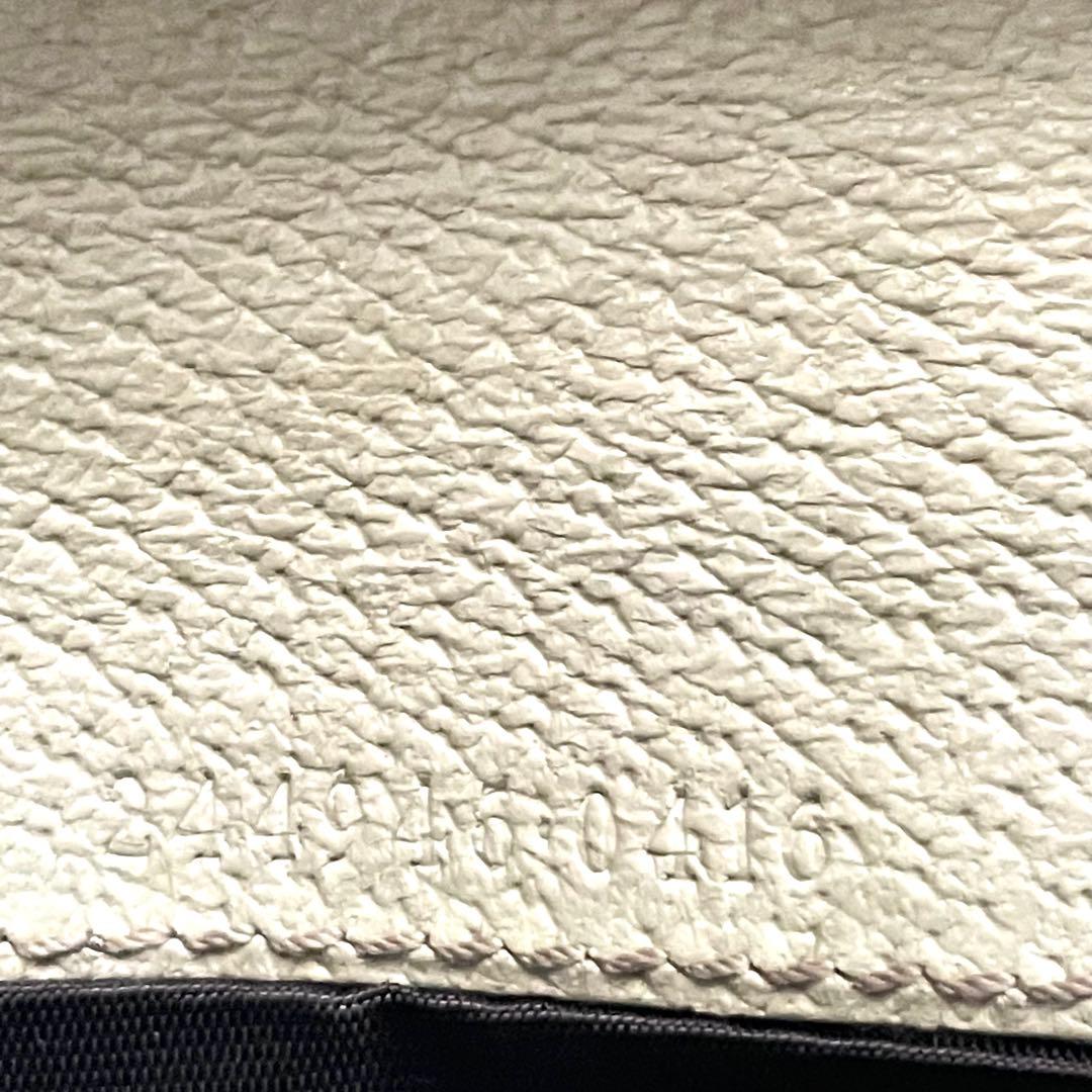 GUCCI グッチ 長財布 GGキャンバス ロゴプレート 折り財布 0115-⑧