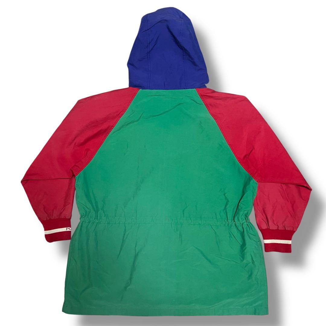 90s ポロラルフローレン マウンテンパーカー クレイジーパターン デッキフック