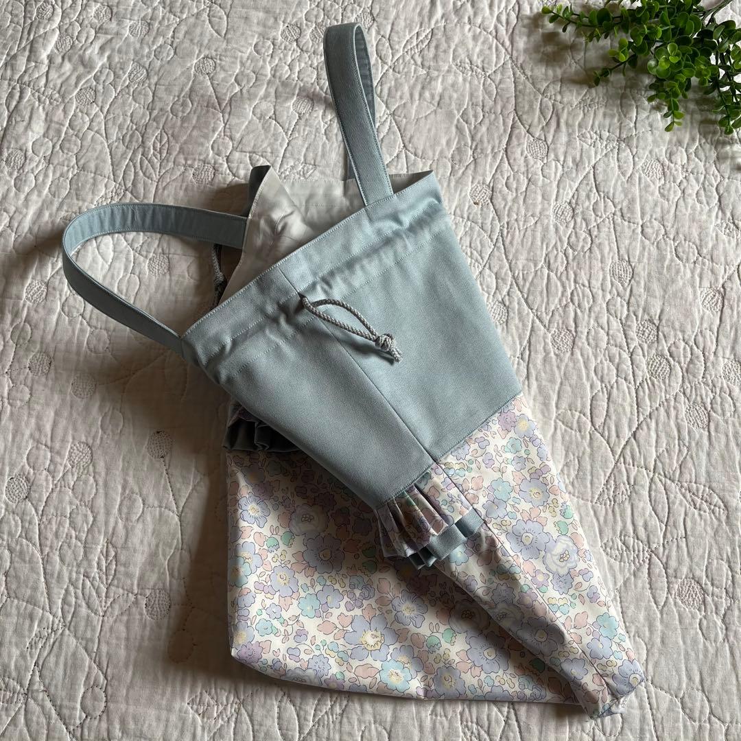 レッスンバッグ　体操服入れ　上靴袋　3点　ベッツィ ラベンダー　入園入学準備