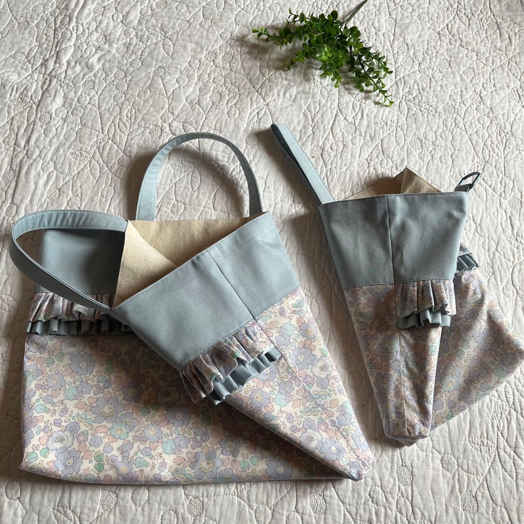 レッスンバッグ　体操服入れ　上靴袋　3点　ベッツィ ラベンダー　入園入学準備