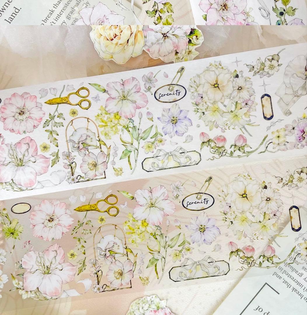 百仓家手帐《漫春日》海外マスキングテープ　マステ 【2132】