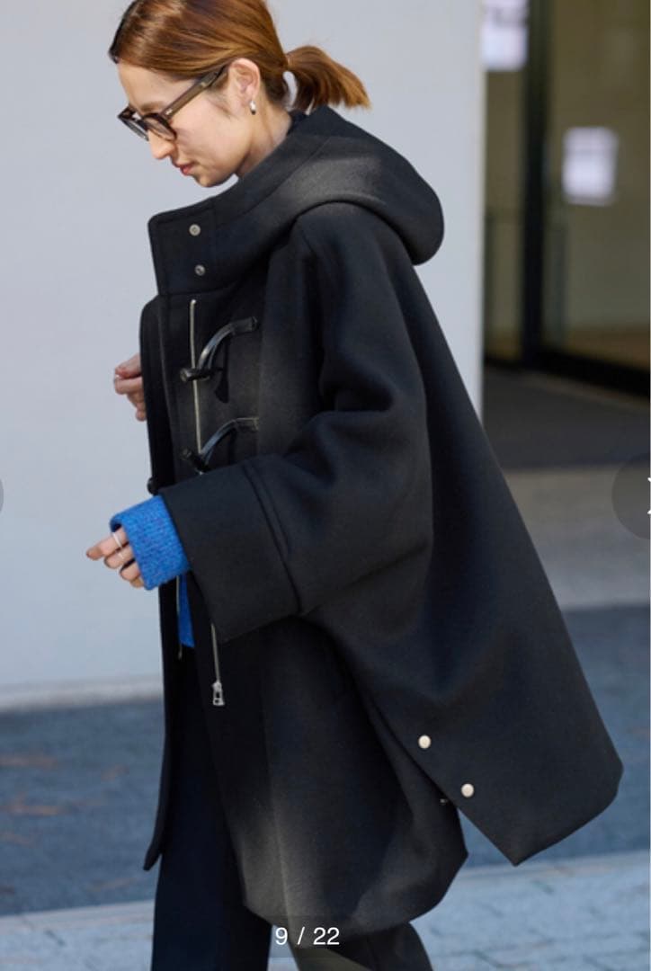 フレームワーク　メルトンダッフルポンチョコート38