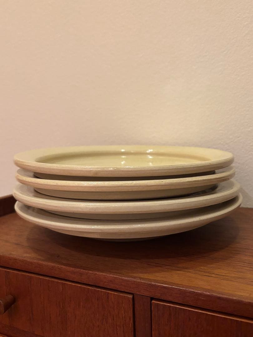 市川孝　リム大皿　4枚セット