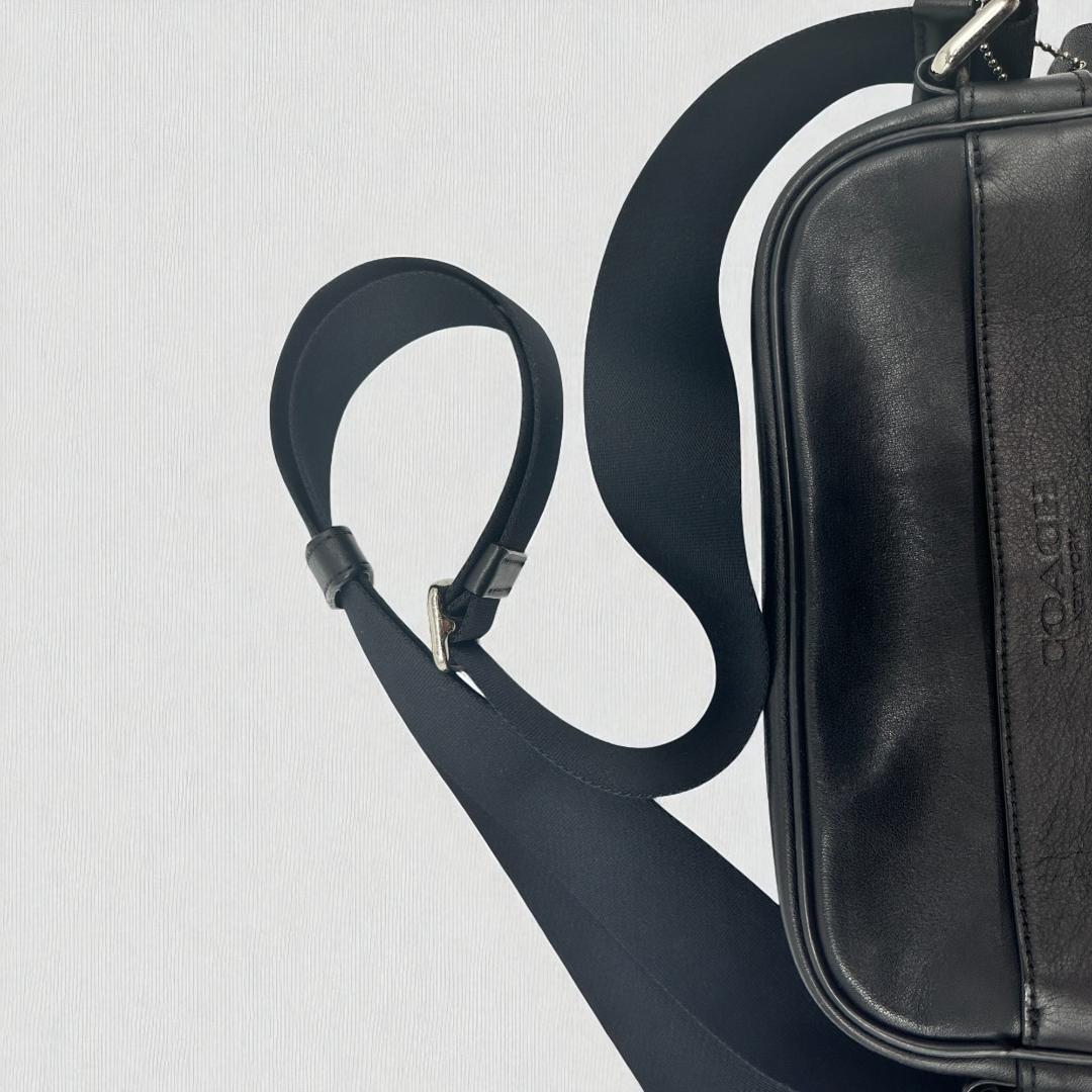 【美品】COACH コーチ シグネチャー フライトバッグ クロスボディ 斜め掛け