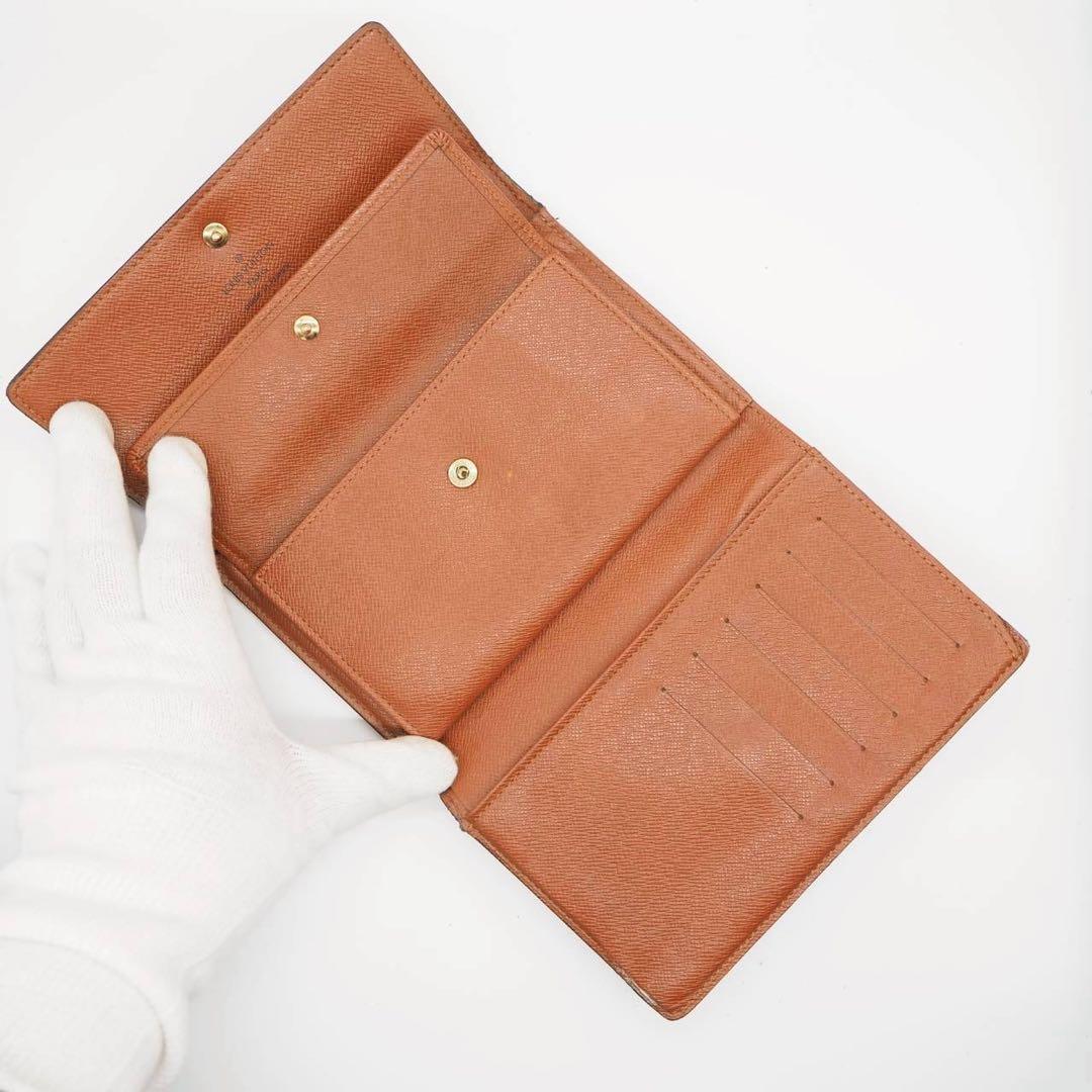 ルイヴィトン ポルトトレゾールエテュイパピエ モノグラム 三つ折り財布