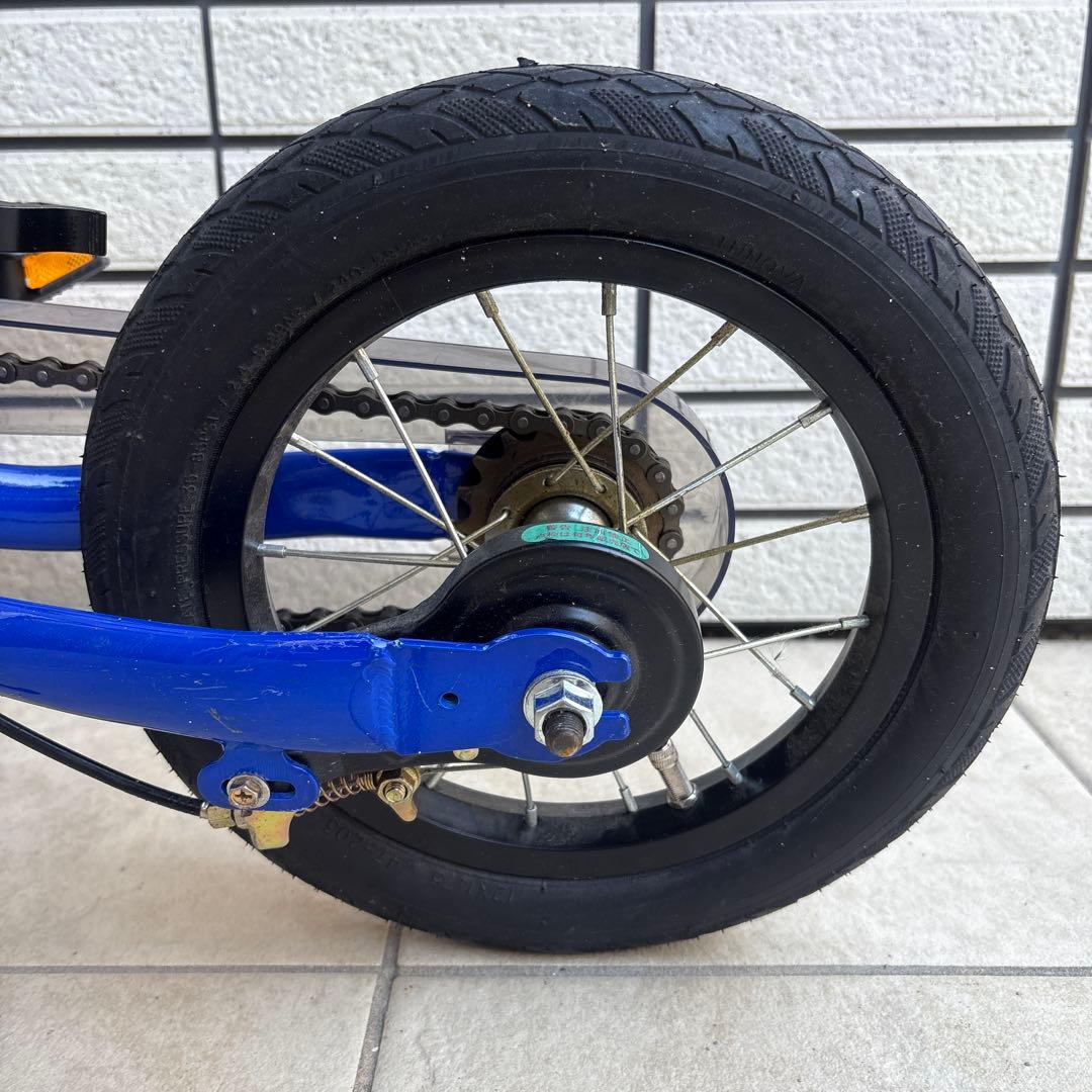 【名古屋市北エリア引き取り限定】へんしんバイク 12インチ 幼児用自転車 青