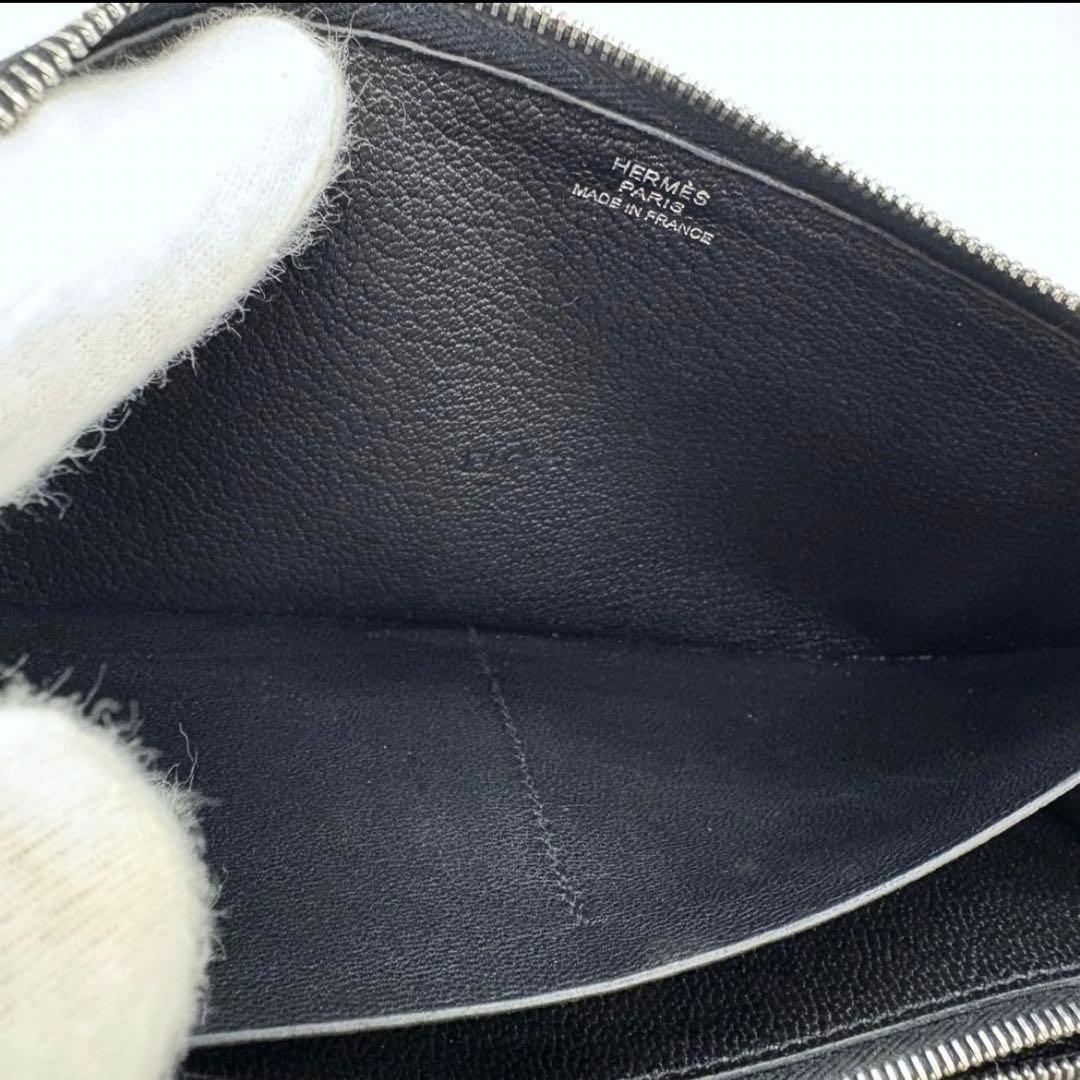 HIRO HERMES エルメス アザップロング 黒 オールレザー ブラッ