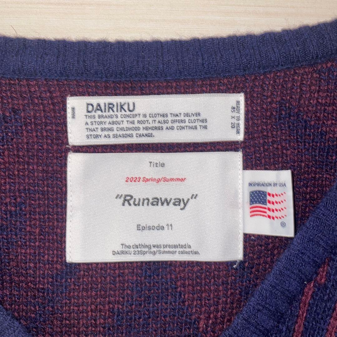 DAIRIKU Runaway カーディガン 2023ss