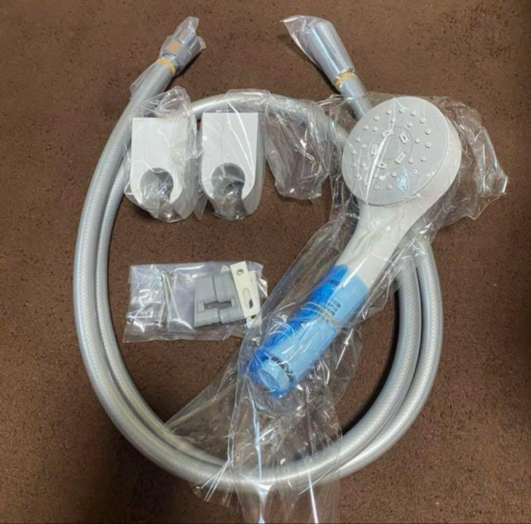 未使用 シャワーヘッド ホワイト ブルー