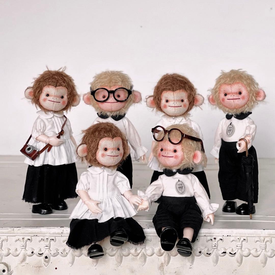 アニマル演奏隊 猿 豚 ゾウ アーティストベア 着せ替え 海外作家様 ぬいぐるみ