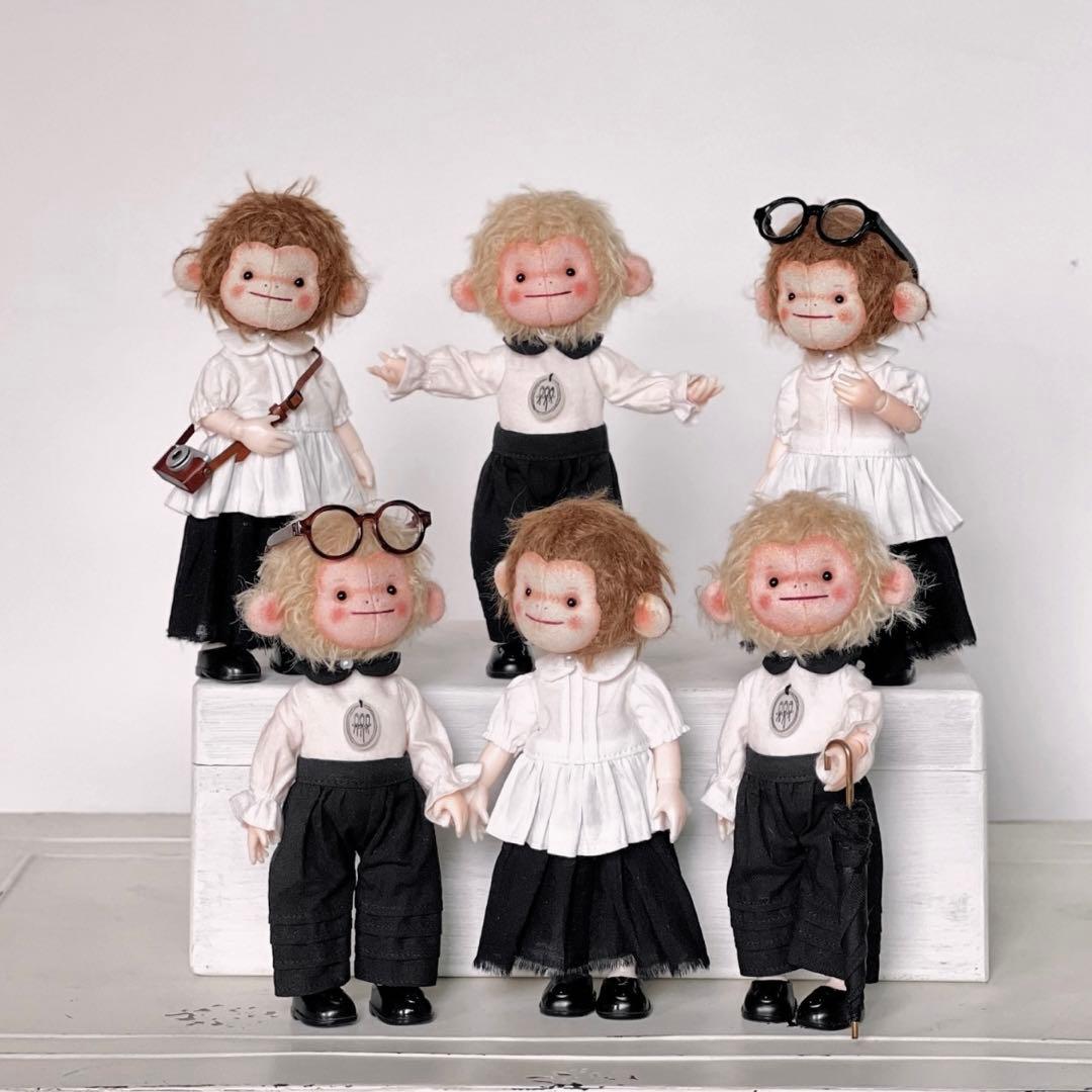 アニマル演奏隊 猿 豚 ゾウ アーティストベア 着せ替え 海外作家様 ぬいぐるみ