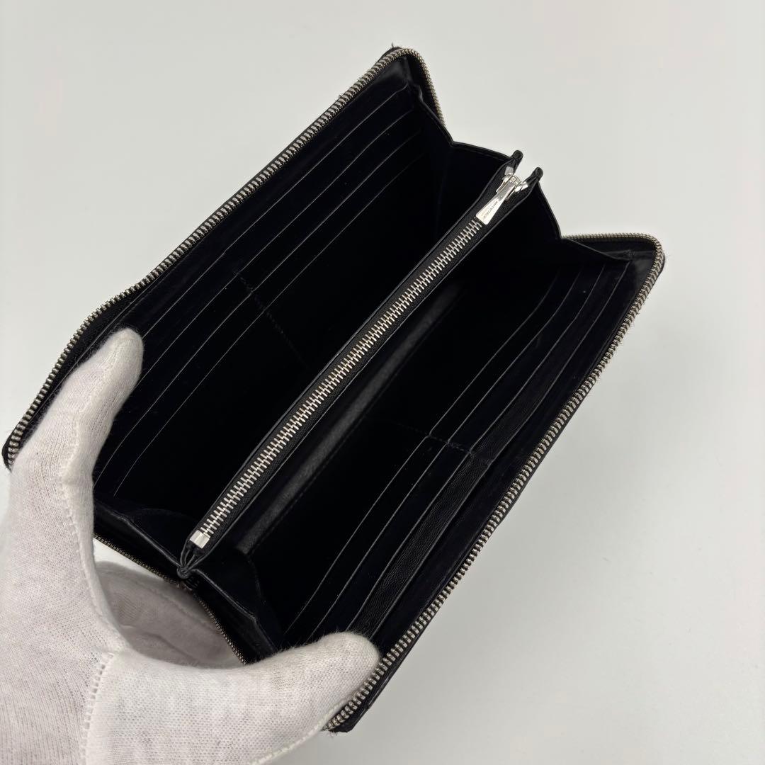 ✨美品✨　バレンシアガ 長財布 エブリデイ ロゴプリント ブラック　希少　黒