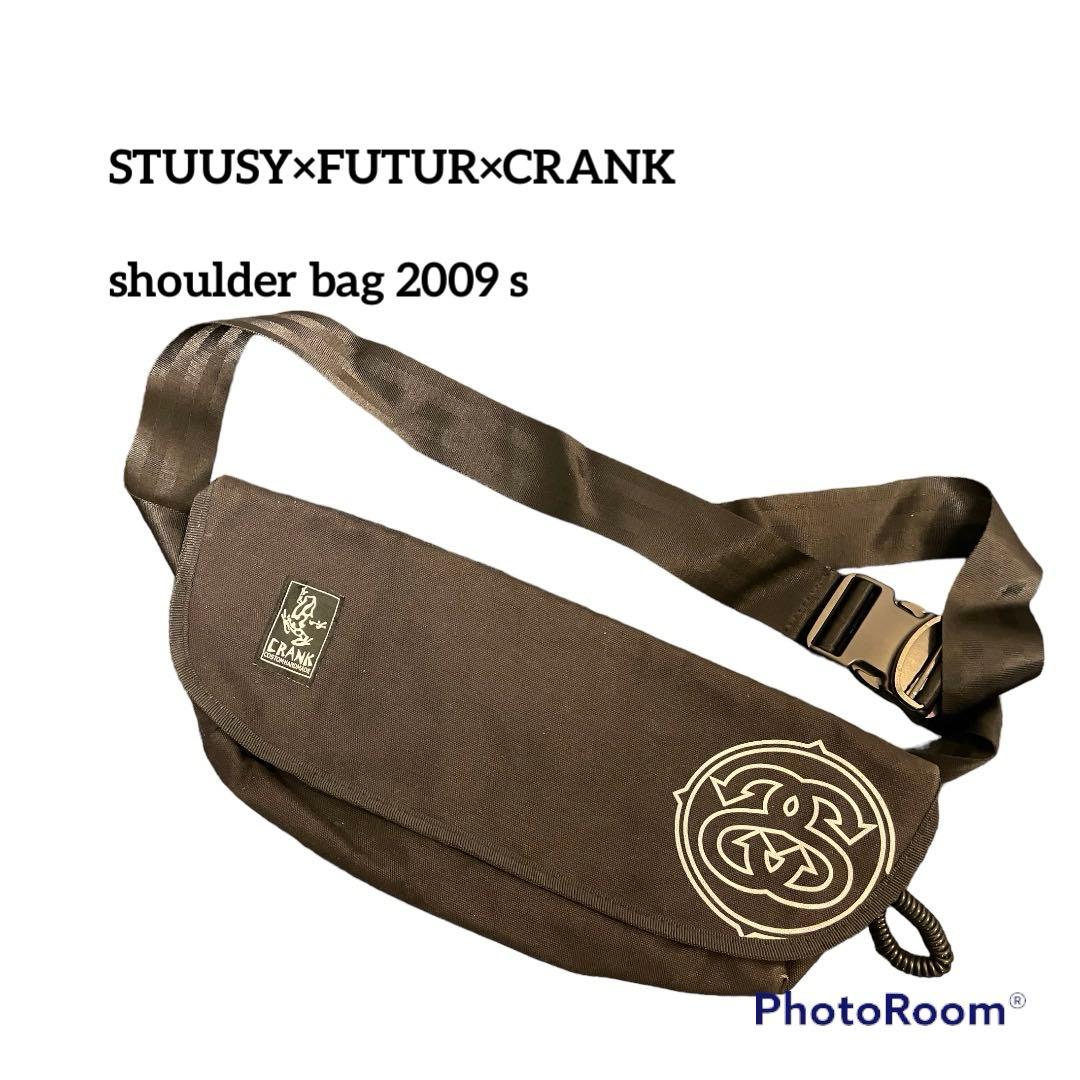 stussy crank futur コラボ　メッセンジャーバッグ　激レア　美品