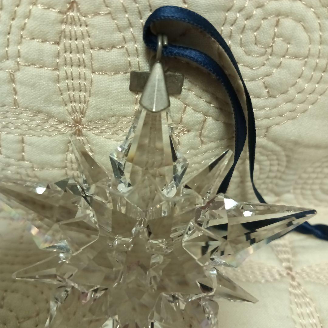 スワロフスキー　クリスタル　スター　オーナメント 2001年製　限定　レトロ