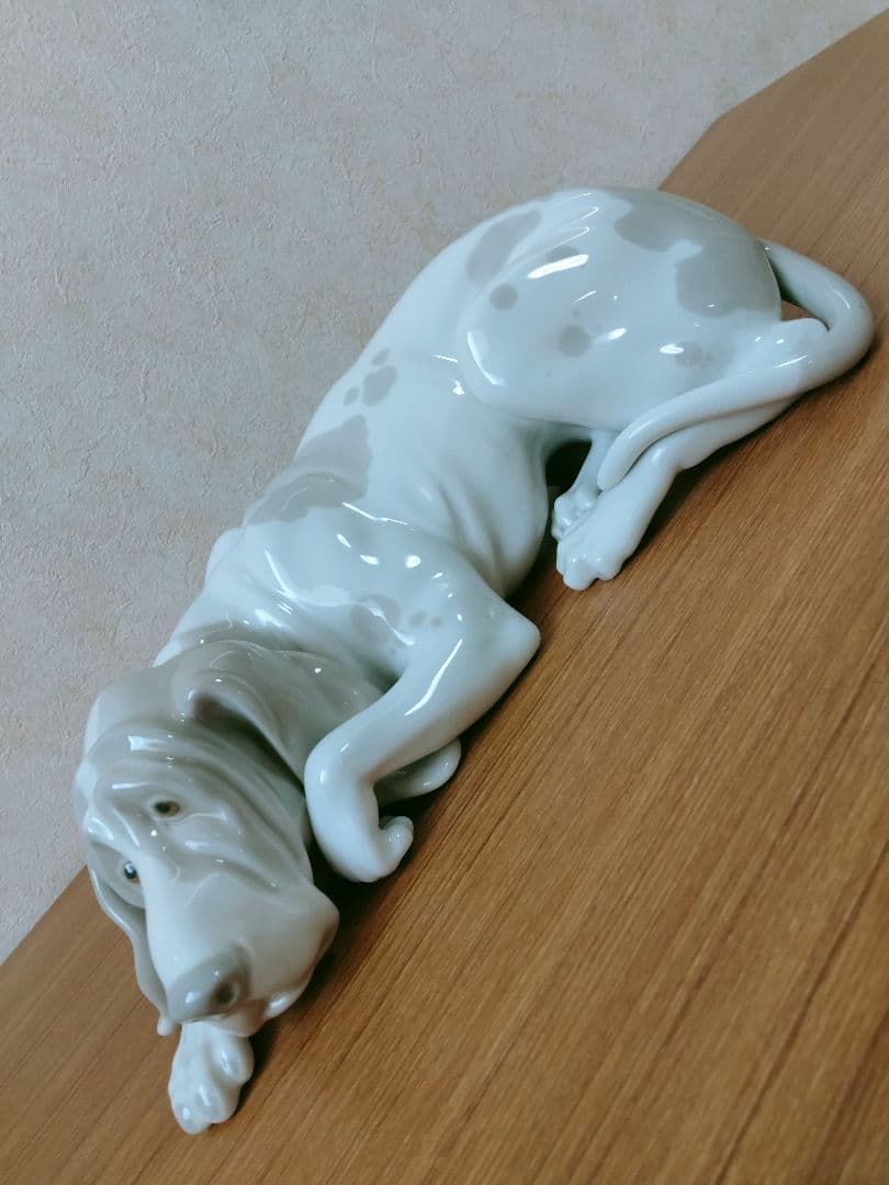 美品 リヤドロ 犬（マイセンフィギュリン）