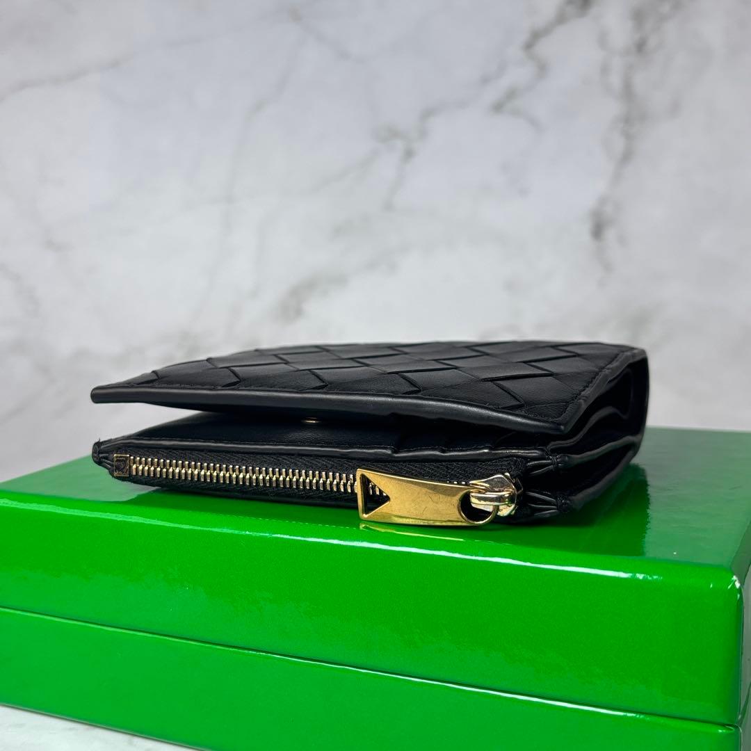 BOTTEGA VENETA 財布 2つ折り イントレチャート 黒