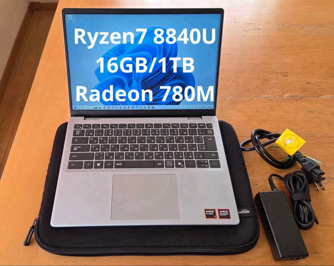 美品 Dell Inspiron 14 5445 Ryzen7 16GB 1TB